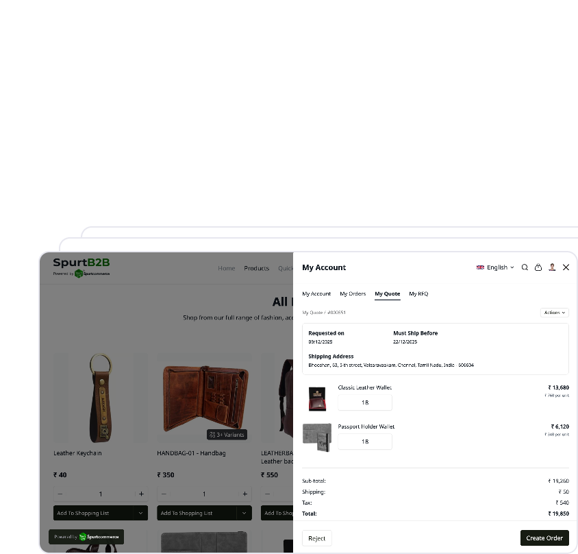 Quotation from Seller